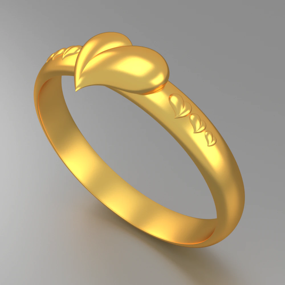 ring-heart 3D Model .c4d .max .obj .3ds .fbx .stl .blend 