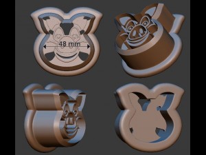 cookie shape Modelo 3D