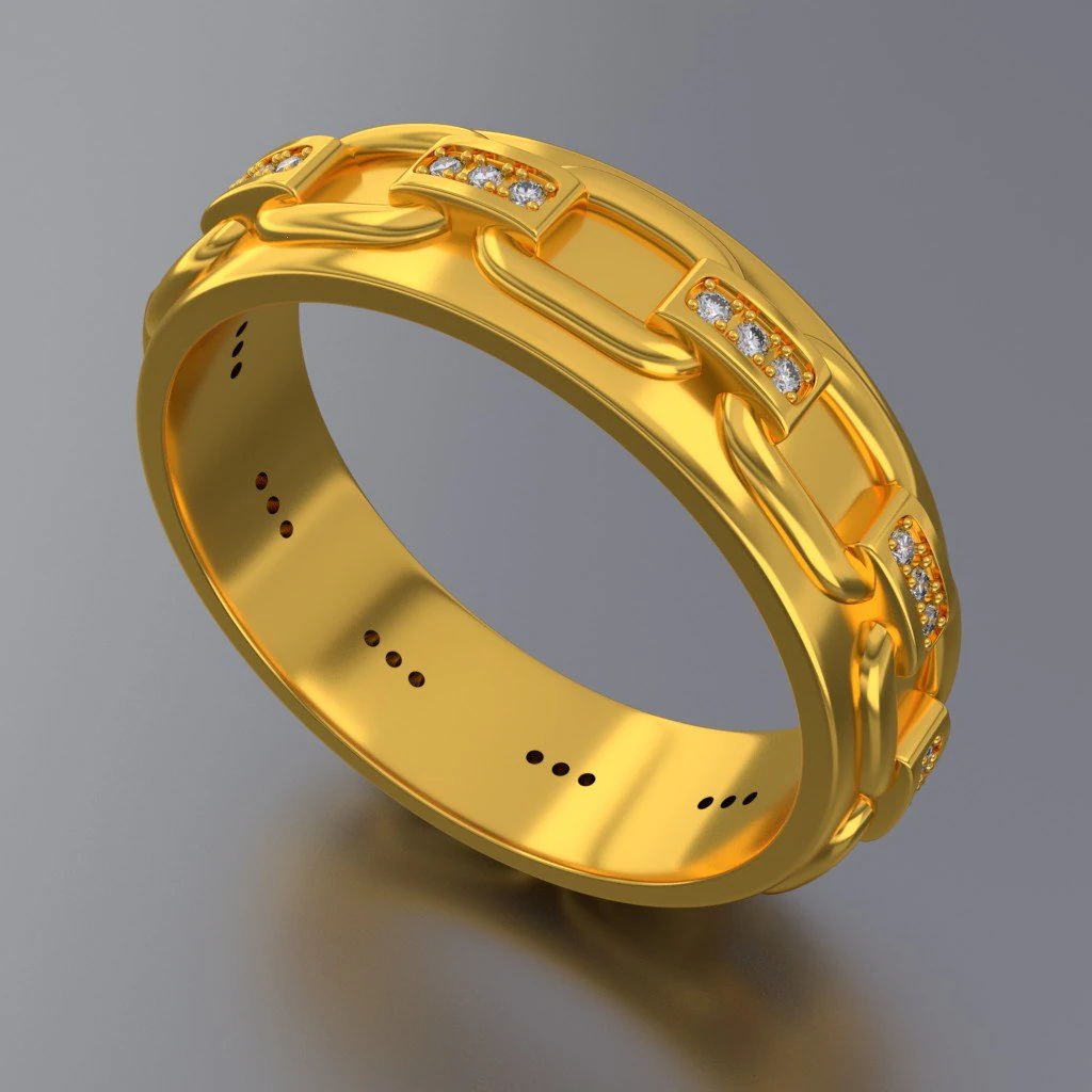 ring-chain 3D Model .c4d .max .obj .3ds .fbx .stl .blend 