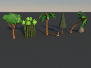 low poly enviorment pack Modelo 3D