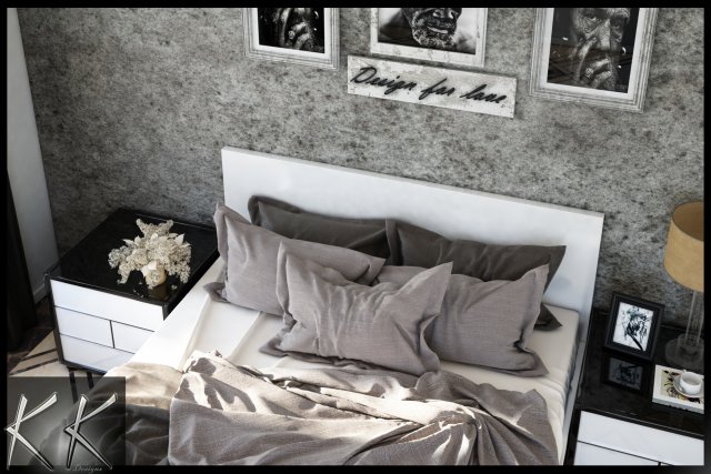 kk bedroom 3D Model .c4d .max .obj .3ds .fbx .stl .blend 