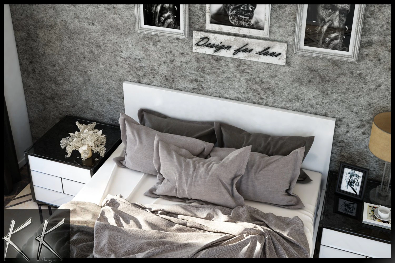 kk bedroom 3D Model .c4d .max .obj .3ds .fbx .stl .blend 