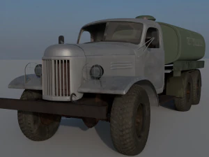 zil 157 fuel truck 3D Model