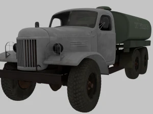 zil 157 fuel truck 3D Model