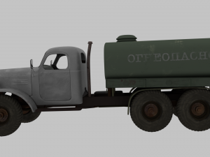 zil 157 fuel truck Modelo 3D