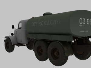 zil 157 fuel truck Modelo 3D
