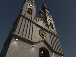 catholic church Model 3D