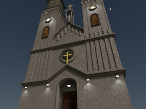 catholic church 3D मॉडल