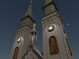 catholic church 3D मॉडल