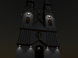 catholic church 3D मॉडल