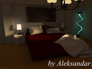 bellissima camera da letto Modello 3D