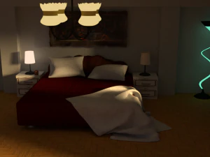 beautiful bedroom 3D Model