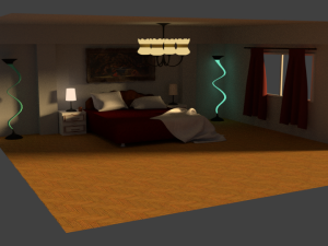 beautiful bedroom Model 3D