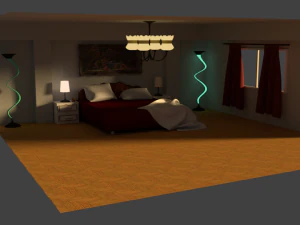 beautiful bedroom 3D Model
