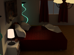 beautiful bedroom Model 3D