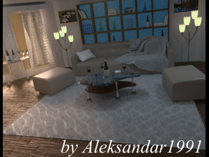 beautiful room for relaxing Model 3D