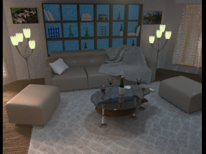 beautiful room for relaxing 3D Model