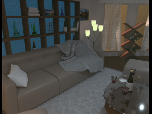 beautiful room for relaxing 3D Model