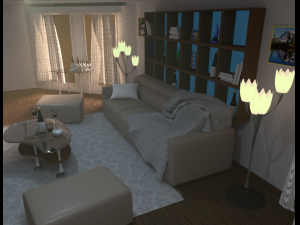 beautiful room for relaxing 3D Model