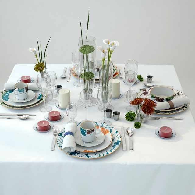 tableware 1 Modelo 3D .c4d .max .obj .3ds .fbx .stl .blend 