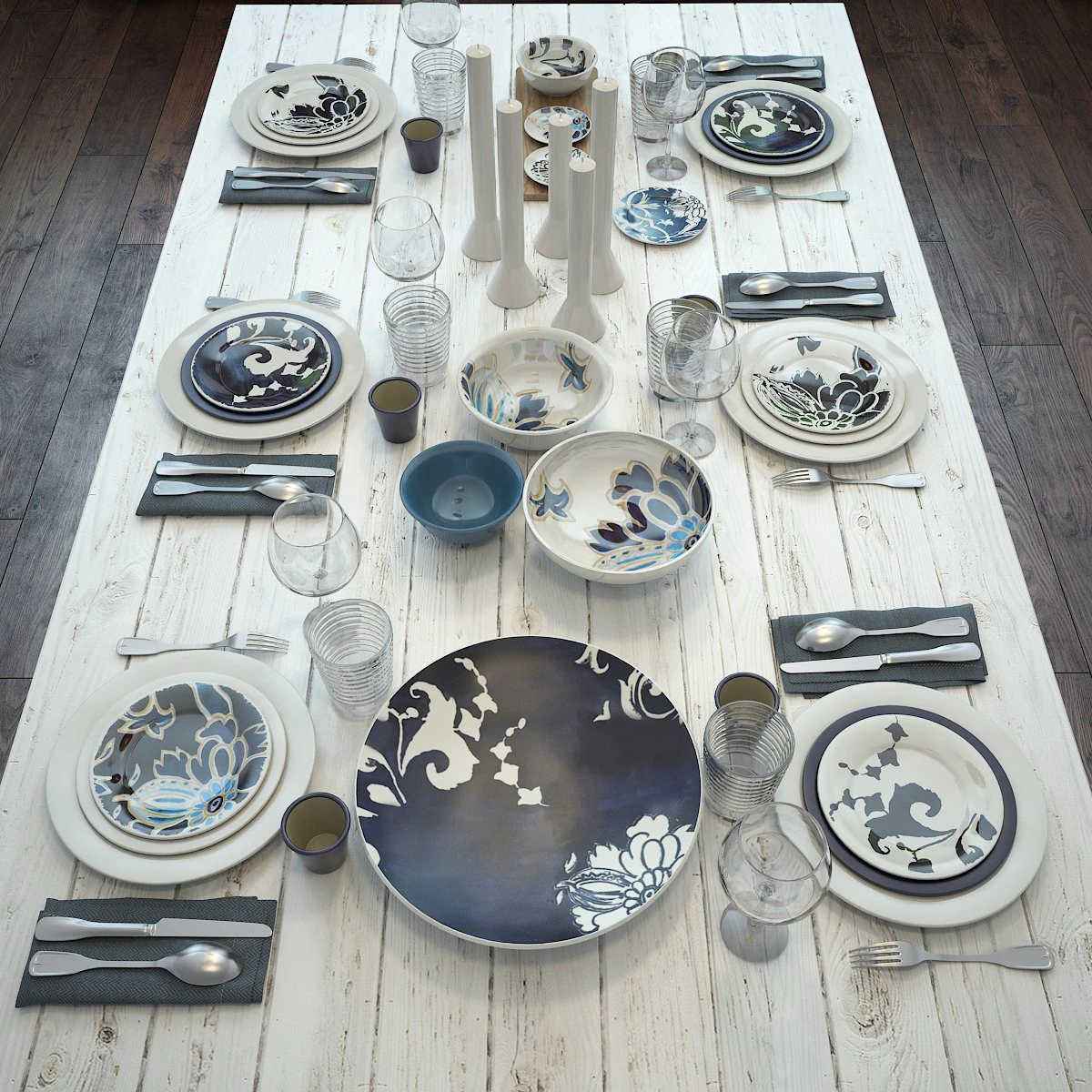 tableware 2 3D Model .c4d .max .obj .3ds .fbx .stl .blend 
