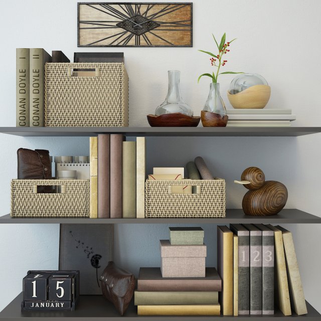 decor set 1 3D मॉडल .c4d .max .obj .3ds .fbx .stl .blend 