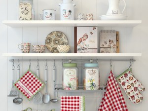 set for kitchen 1 Model 3D