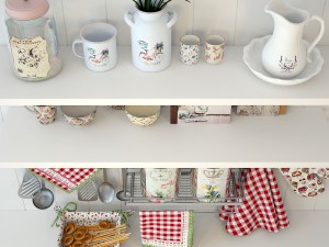 set for kitchen 1 3D 모델