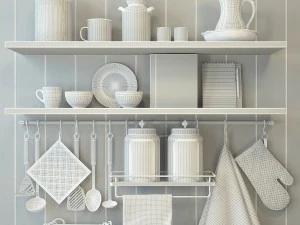 set for kitchen 1 3D Model
