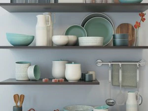 set for kitchen 2 3D Model