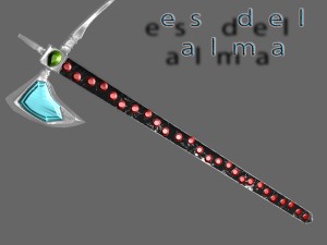 battle axe with peak Modello 3D