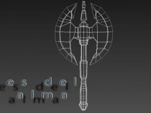 short double axe 3D Model