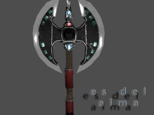 short double axe 3D Model