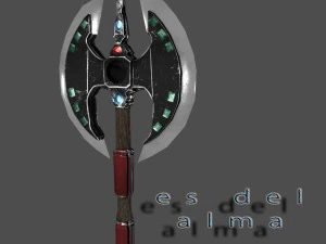 short double axe 3D Model