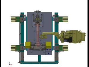 robot system welding with jig fixture 3D-Modell