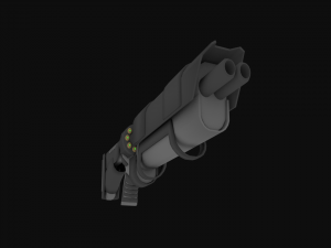 double-barreled raps-90 3D Model