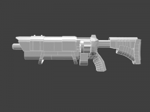 double-barreled raps-90 3D Model