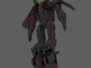robot transformer car 3D 모델