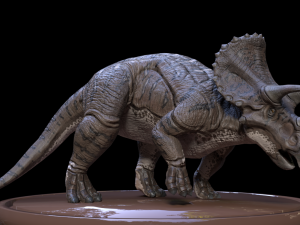 3d triceratops Model 3D