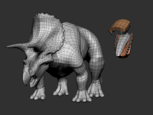 3d triceratops 3Dモデル