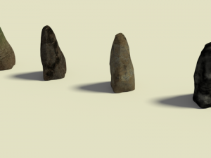 simple stone pack 01 3D 模型