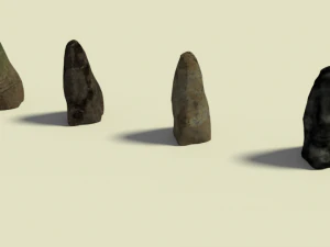 simple stone pack 01 3D Model