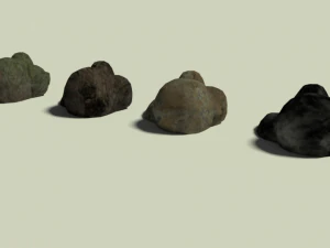 simple stone pack 01 3D Model