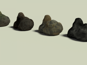 simple stone pack 01 3D 模型