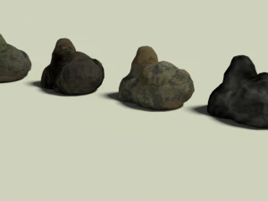 simple stone pack 01 3D Model