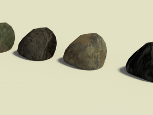 simple stone pack 01 3D 模型