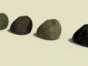 simple stone pack 01 3D Model