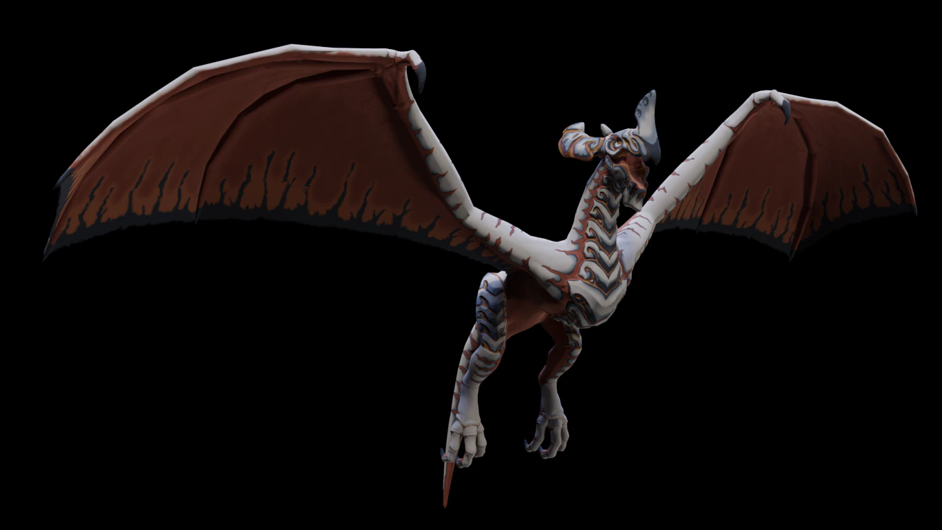 wyvern 01 3D Model .c4d .max .obj .3ds .fbx .stl .blend 