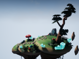 floating island 01 Modèle 3D
