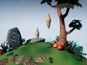 floating island 01 Modèle 3D